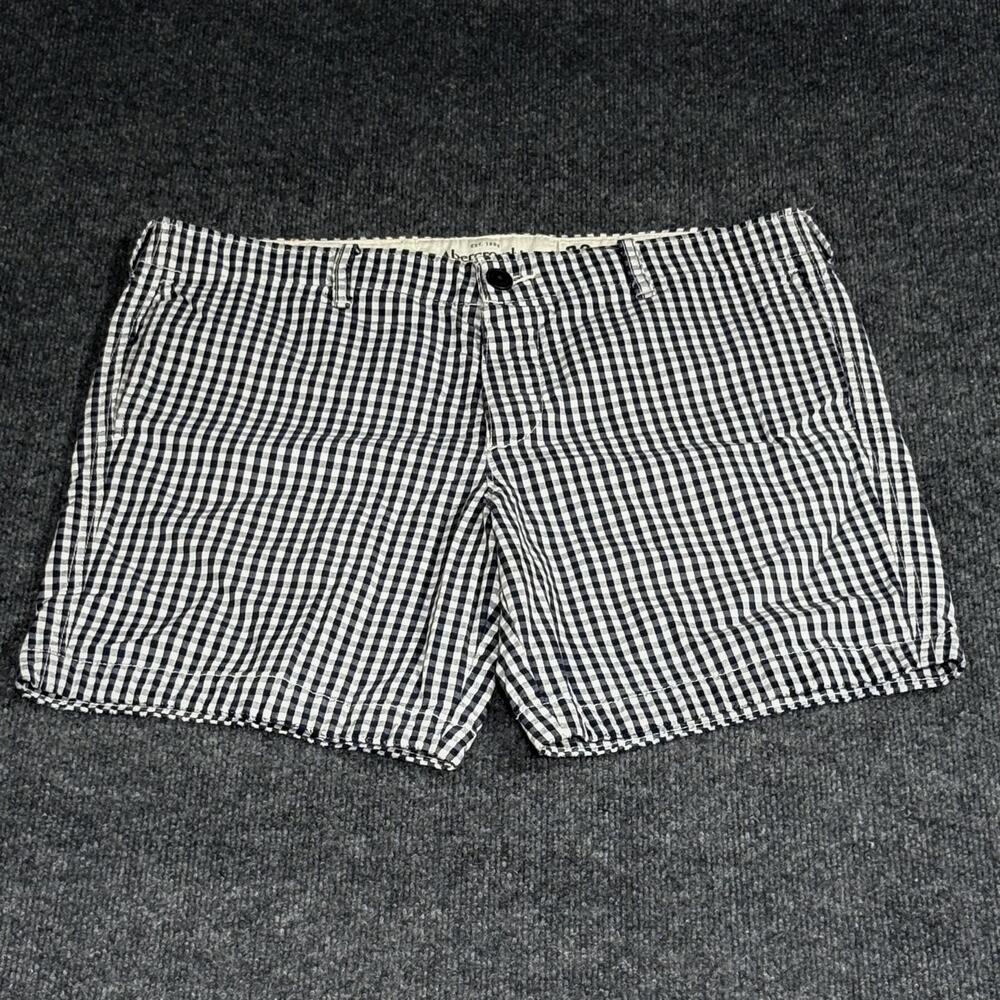 Abercrombie & Fitch Shorts Mens 38 Gingham Check Casual Preppy